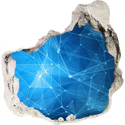 Autocollant mural trou Espace numérique derrière le mur