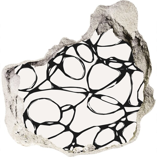 Autocollant mural trou Motifs abstraits sur le mur