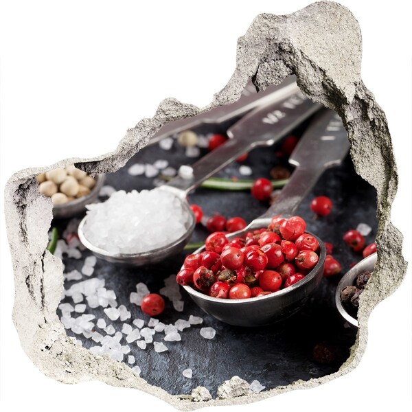 Sticker trou dans le mur paradis des épices