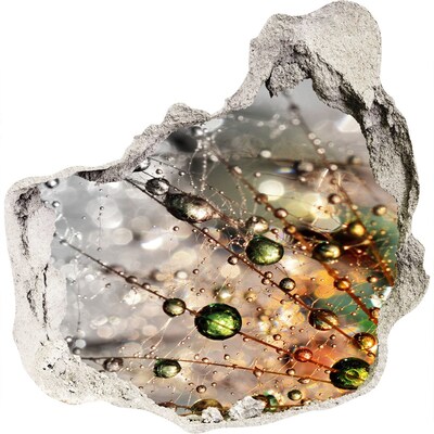 Sticker trou dans le mur Structure cristalline à la lumière