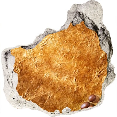 Autocollant mural trou Trou doré dans le mur