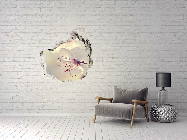 Sticker trou dans le mur Un rêve floral derrière le mur