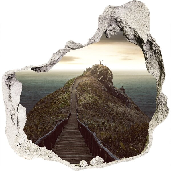 Autocollant mural trou Chemin vers le ciel