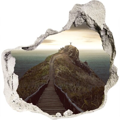 Autocollant mural trou Chemin vers le ciel