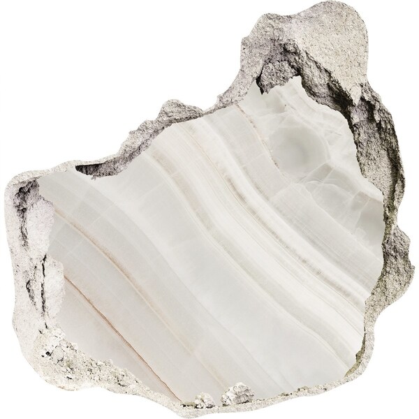 Autocollant mural trou Fissure de pierre avec de l'albâtre