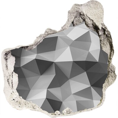 Sticker mural effet trou Trou géométrique dans le mur