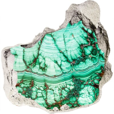 Sticker mural effet trou Grotte de Malachite