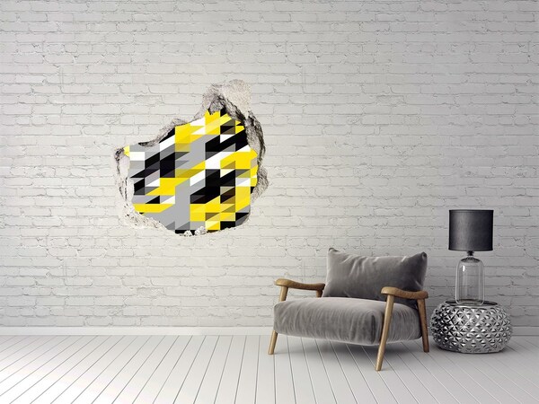 Sticker mural effet trou Trou abstrait dans le mur