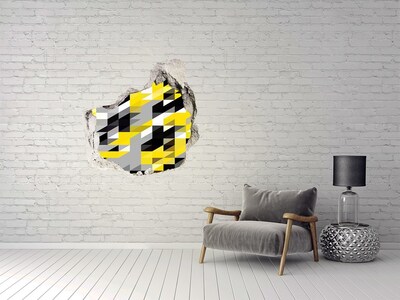 Sticker mural effet trou Trou abstrait dans le mur