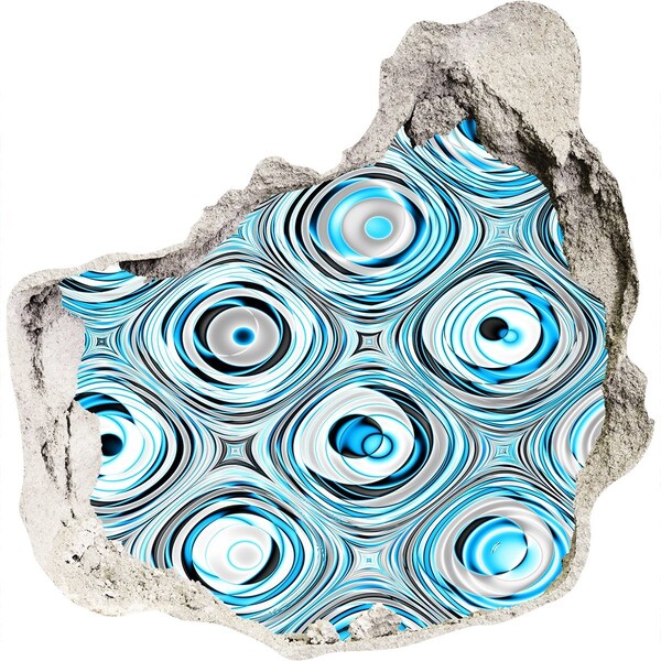 Sticker mural effet trou Tourbillons d'eau dans le béton