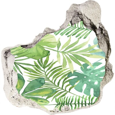 Autocollant mural trou Un paradis tropical parmi les feuilles