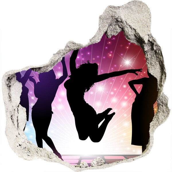 Autocollant mural trou Danser sous les projecteurs