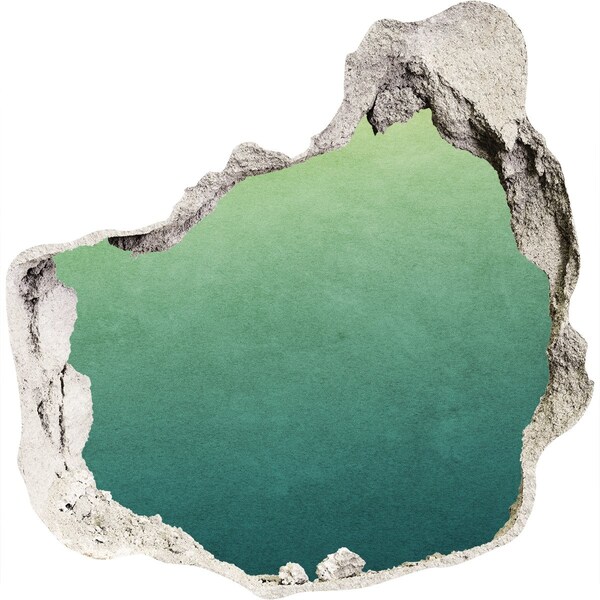 Autocollant à effet 3d trou Une baie sous les tropiques