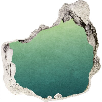 Autocollant à effet 3d trou Une baie sous les tropiques