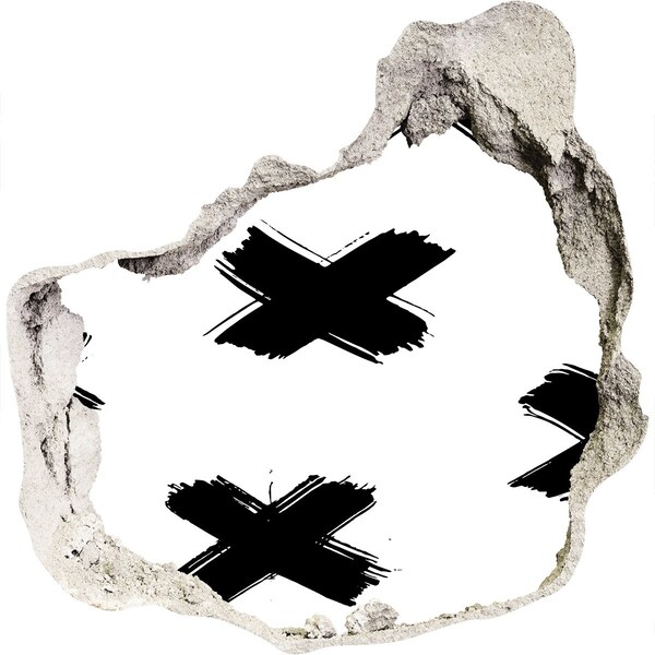 Autocollant mural trou Trou branché dans le mur