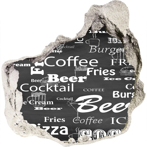 Sticker trou dans le mur Chaos culinaire dans le trou