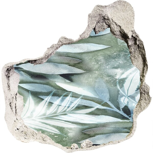 Sticker mural effet trou Une oasis de verdure dans un trou dans le mur