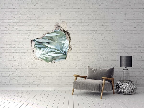 Sticker mural effet trou Une oasis de verdure dans un trou dans le mur