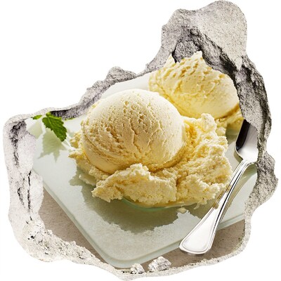 Sticker trou dans le mur Paradis de glace