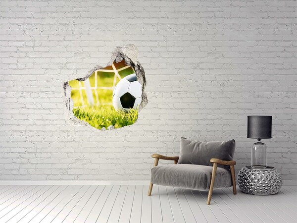 Sticker mural effet trou But sur le terrain