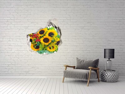 Sticker mural effet trou Bouquet de fleurs Hole in the Wall