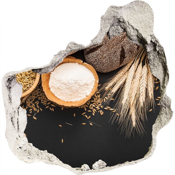 Sticker trou dans le mur Une cuisine pleine d'ingrédients