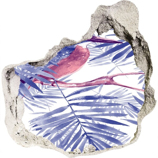 Autocollant mural trou Un paradis tropical derrière le mur