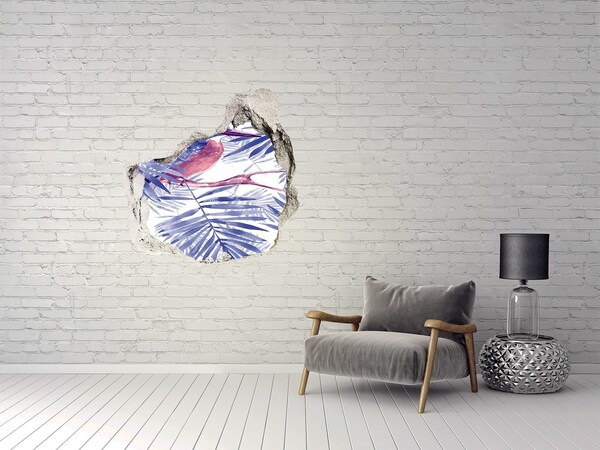 Autocollant mural trou Un paradis tropical derrière le mur