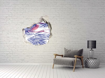 Autocollant mural trou Un paradis tropical derrière le mur