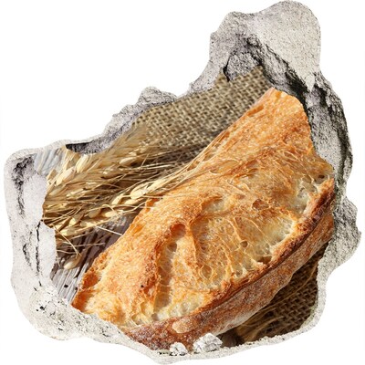 Autocollant mural trou Du pain avec des grains en arrière-plan