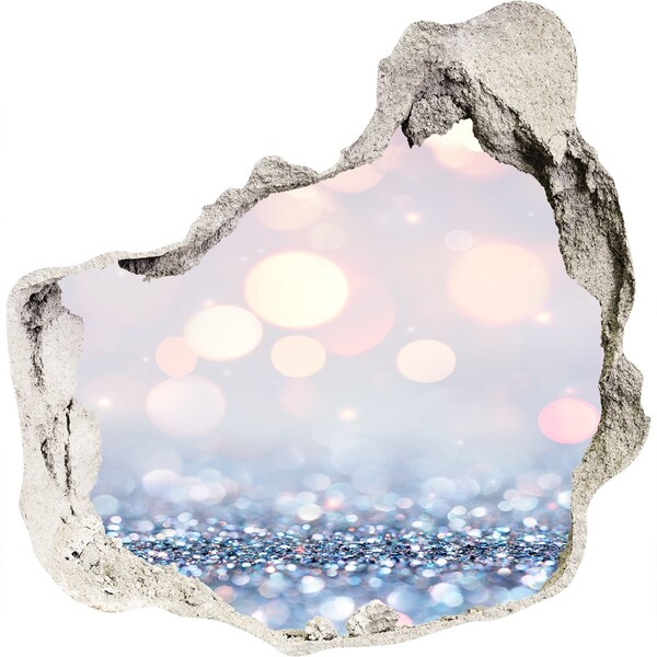 Sticker trou dans le mur L'espace brillant derrière le trou