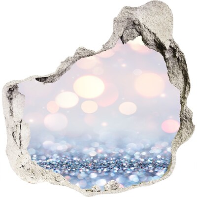 Sticker trou dans le mur L'espace brillant derrière le trou