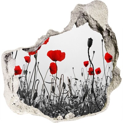 Autocollant mural trou Des fleurs dans les ruines