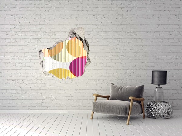 Sticker mural effet trou Trou abstrait dans le mur