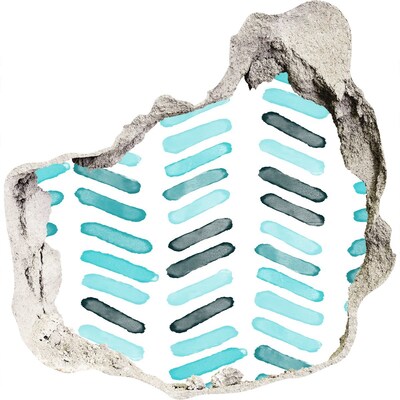 Autocollant mural trou Intérieur de style moderne