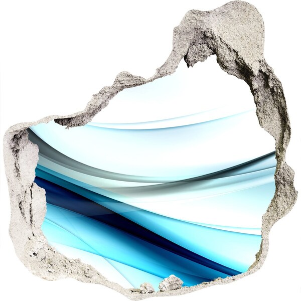 Sticker trou dans le mur Une vague dans le bleu