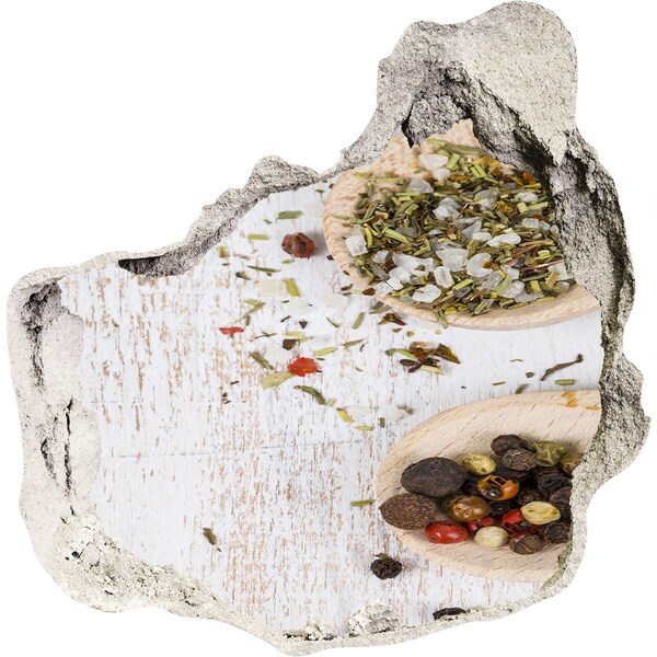 Sticker mural effet trou Explosion d'épices