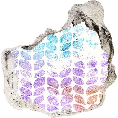 Autocollant à effet 3d trou Motifs floraux Hole in the Wall