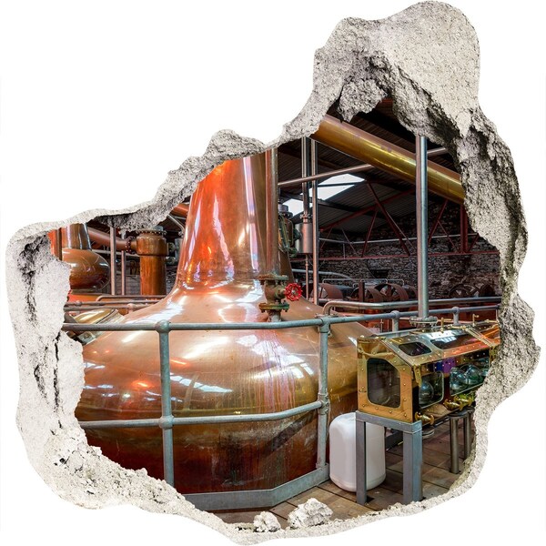 Autocollant mural trou Intérieur d'une distillerie de whisky