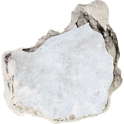 Autocollant mural trou Un mur abîmé sur fond bleu