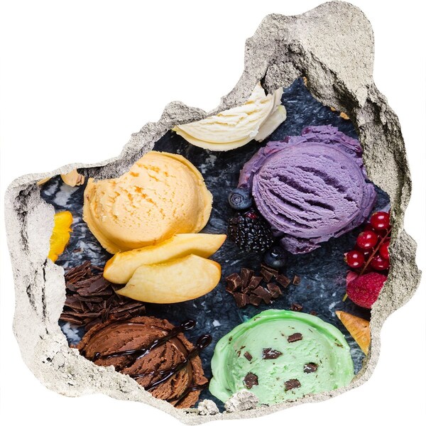 Sticker trou dans le mur Folie de glace