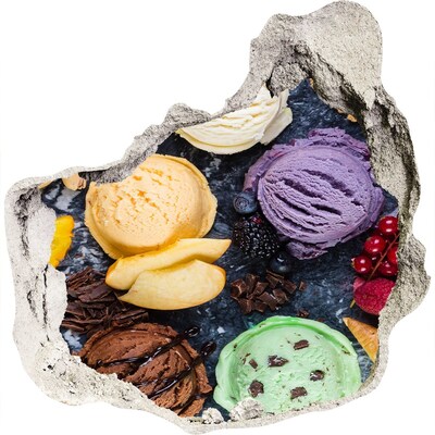 Sticker trou dans le mur Folie de glace