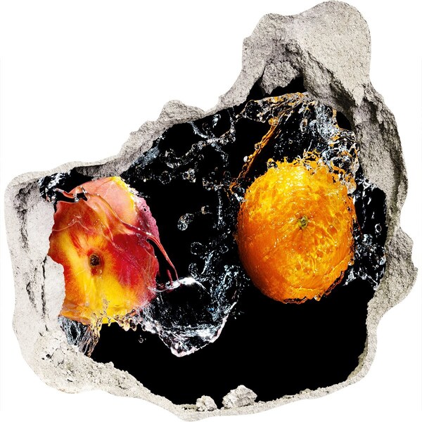 Autocollant à effet 3d trou Explosion fruitée dans l'eau