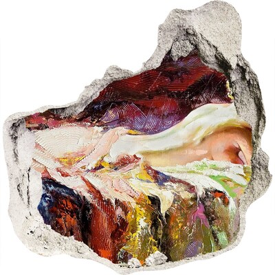 Sticker mural effet trou Paysage de montagne pittoresque