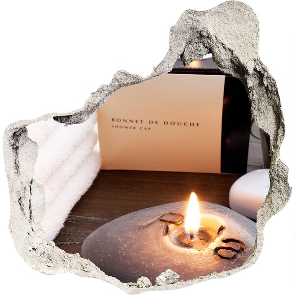 Sticker mural effet trou Détendez-vous au spa