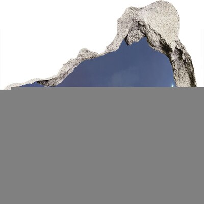 Autocollant mural trou Trou dans le mur avec le ciel