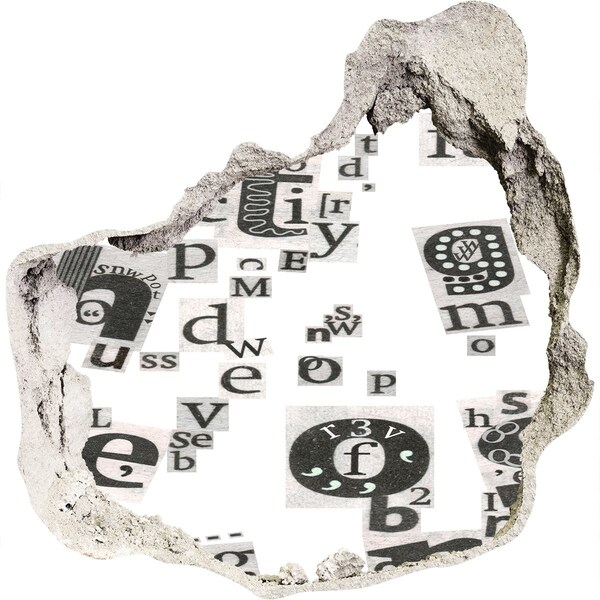 Autocollant mural trou Trou littéraire dans le mur