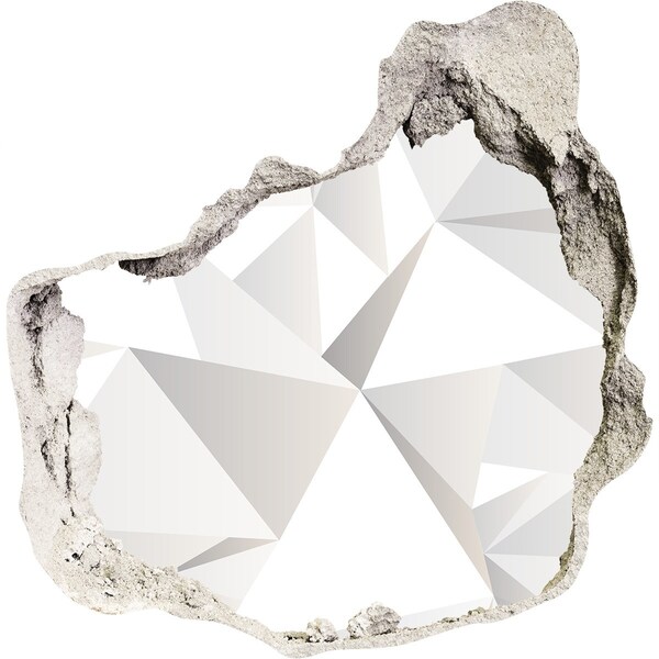 Sticker trou dans le mur Trou de cristal dans le mur