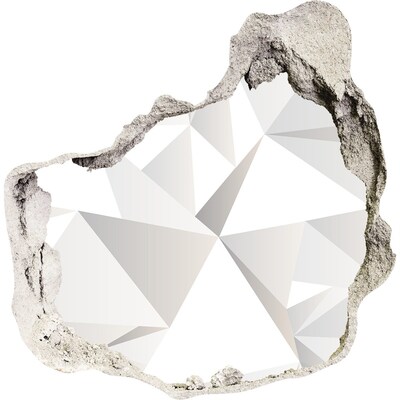 Sticker trou dans le mur Trou de cristal dans le mur