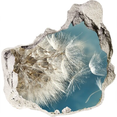 Sticker trou dans le mur Des pissenlits se détachant sur le ciel